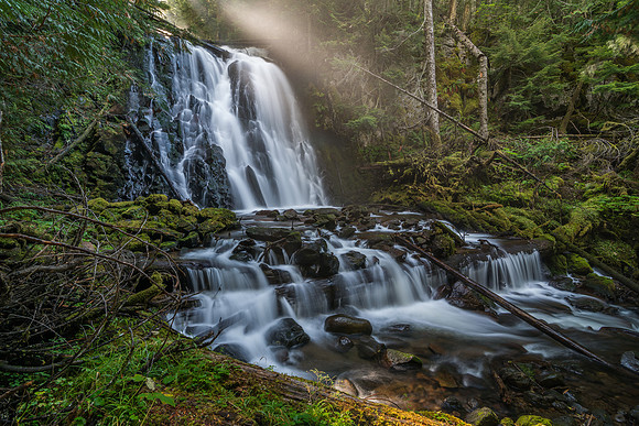 408 Morning Sun Over Yocum Falls
