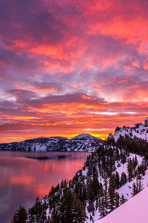 903 Color Burst over Crater lake