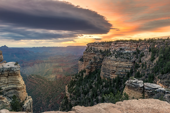 1340 Sunrise Storm Over the Grand Canyon