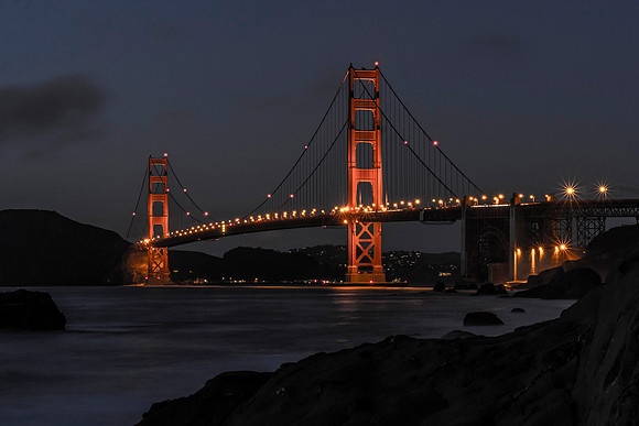 Golden Gate Darkness by Professional Photographer William Dziuk