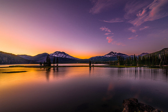 Sparks Lake Summer Sunset